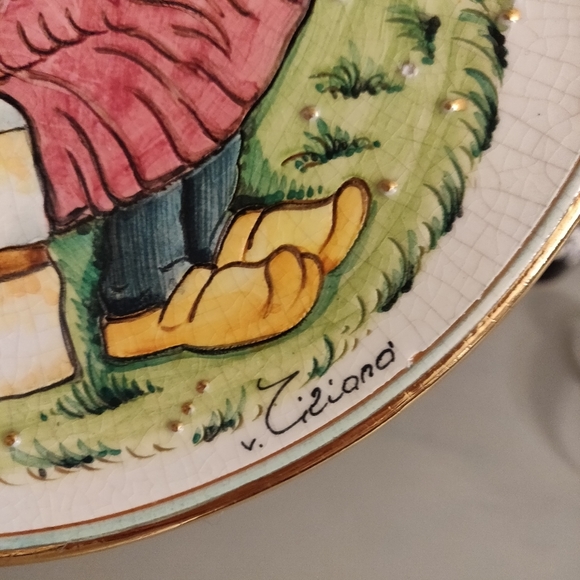 V. Tiziano Hand Painted & Etched Valentine's Day 1980 Plate Limited Edition #624 - Picture 4 of 12